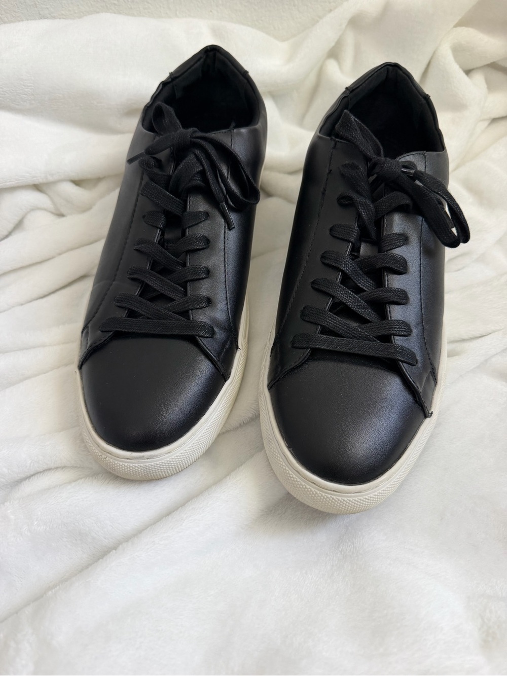 Alfani Black Low-Top Sneakers with White Sole